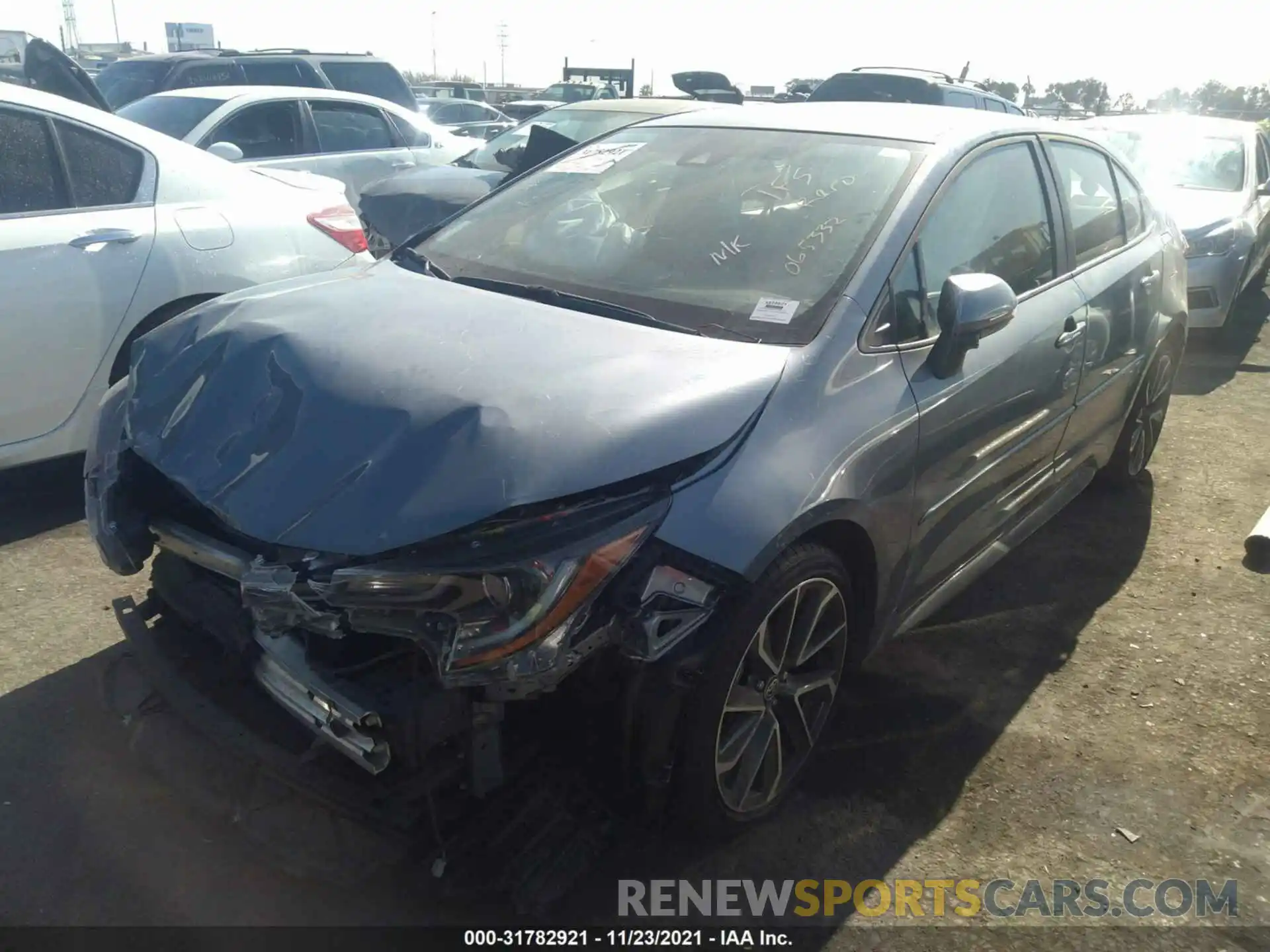 2 Photograph of a damaged car JTDS4MCE2MJ065332 TOYOTA COROLLA 2021