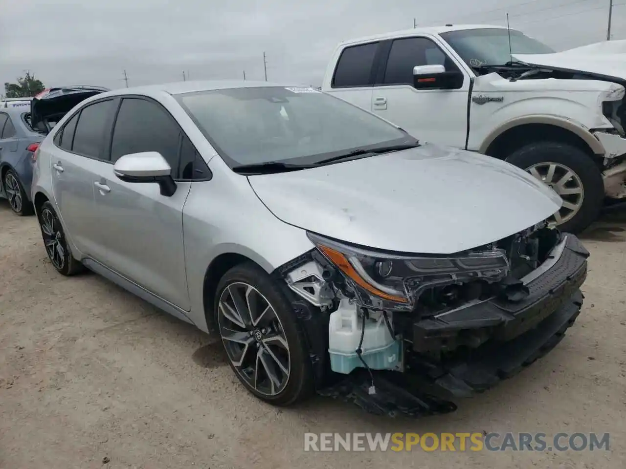 1 Photograph of a damaged car JTDS4MCE2MJ066108 TOYOTA COROLLA 2021