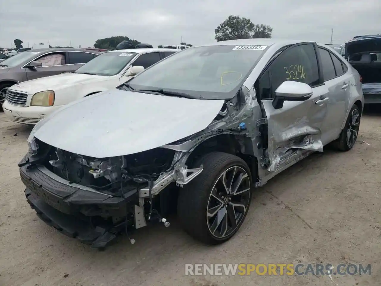 2 Photograph of a damaged car JTDS4MCE2MJ066108 TOYOTA COROLLA 2021