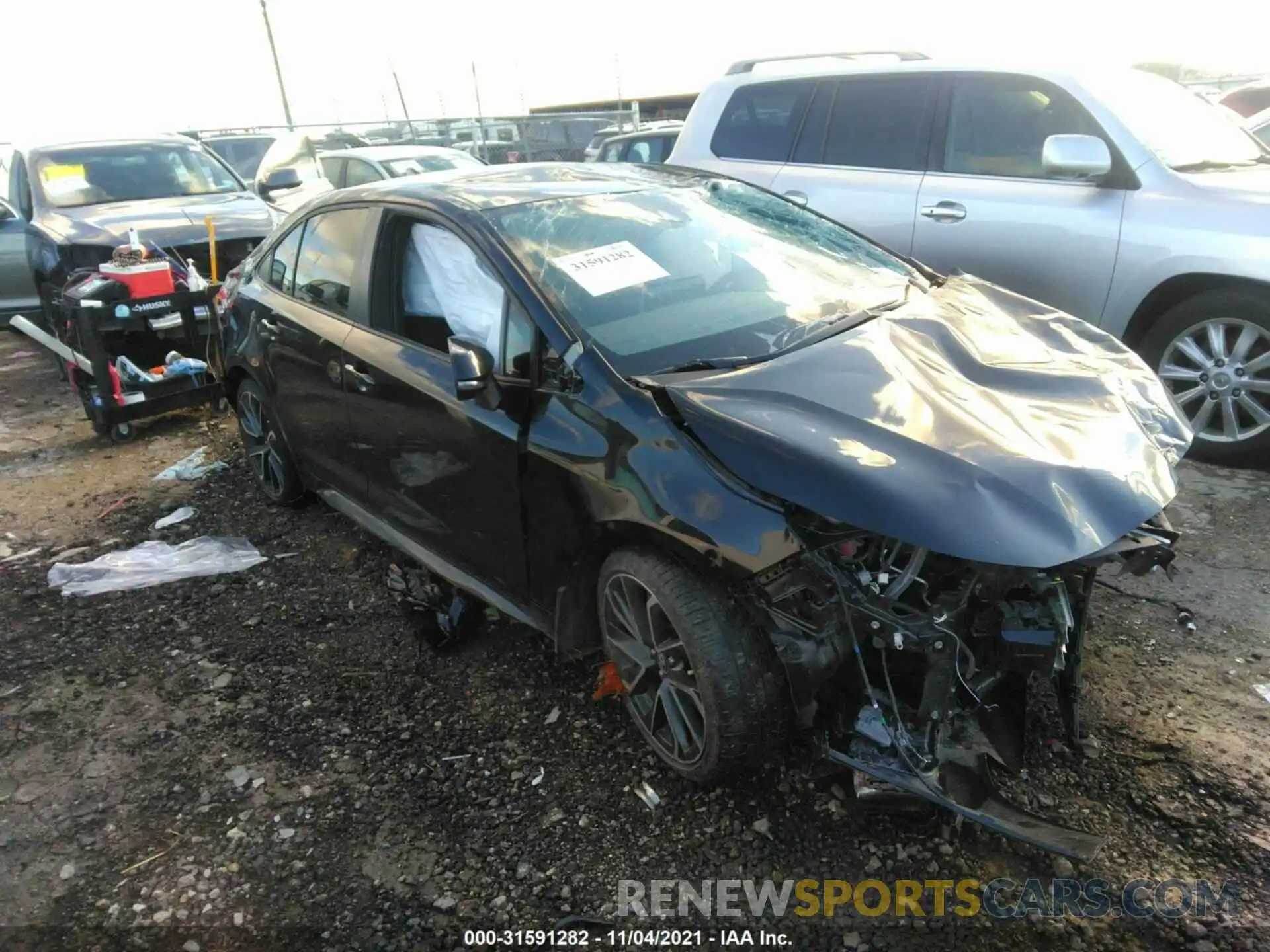 1 Photograph of a damaged car JTDS4MCE2MJ068828 TOYOTA COROLLA 2021