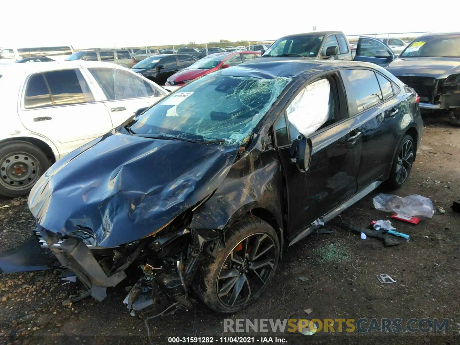 2 Photograph of a damaged car JTDS4MCE2MJ068828 TOYOTA COROLLA 2021