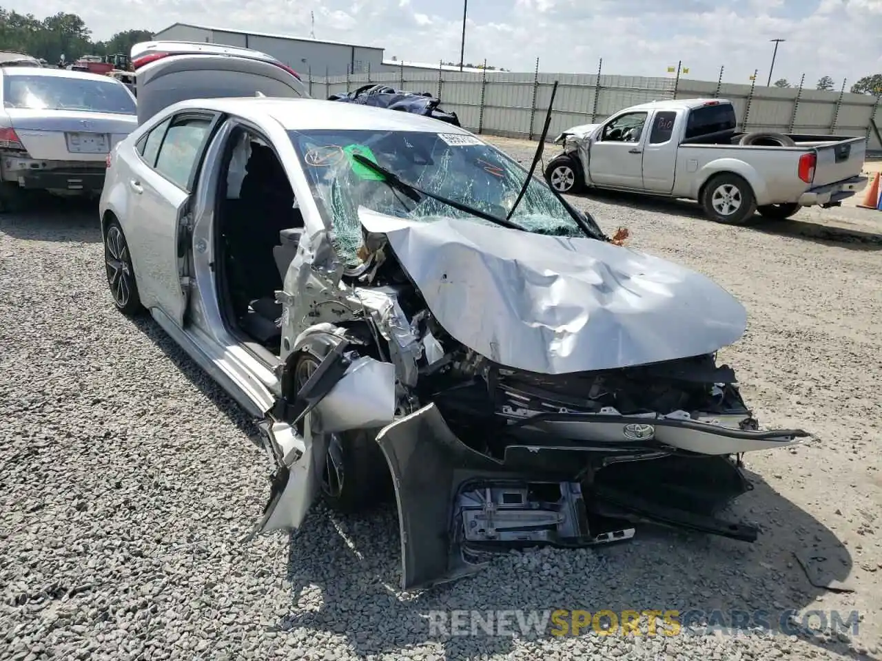 1 Photograph of a damaged car JTDS4MCE2MJ069025 TOYOTA COROLLA 2021