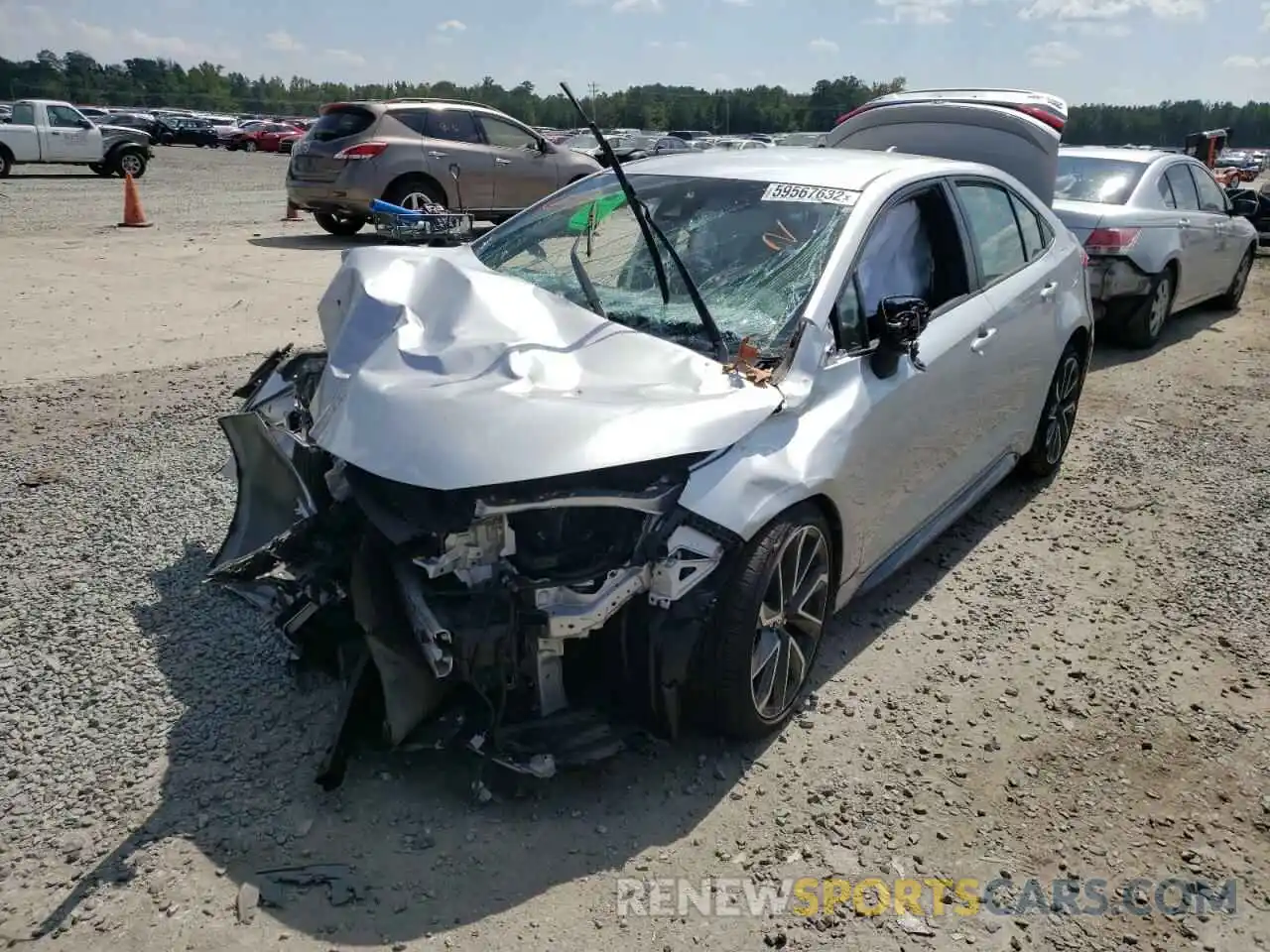 2 Photograph of a damaged car JTDS4MCE2MJ069025 TOYOTA COROLLA 2021