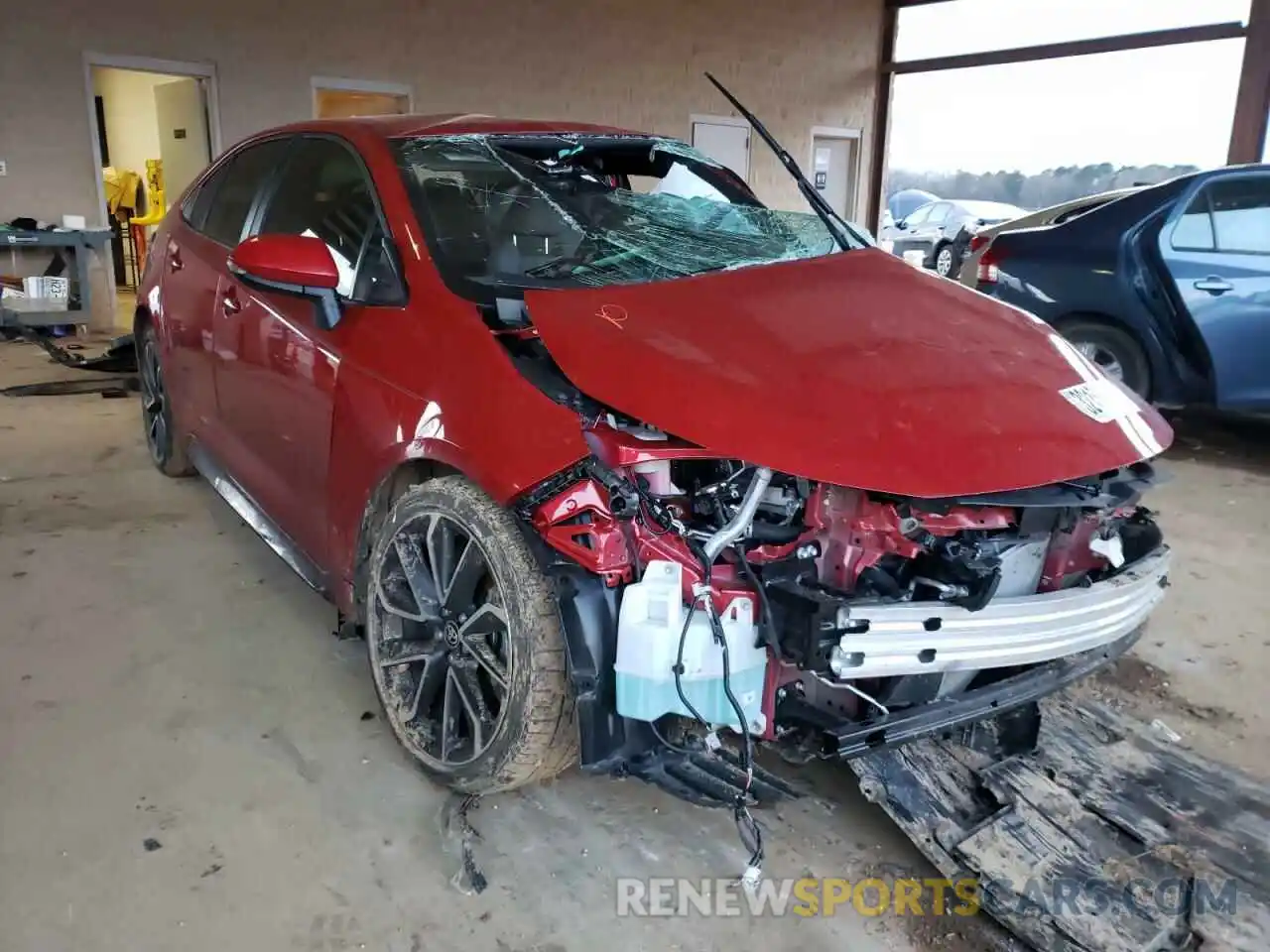 1 Photograph of a damaged car JTDS4MCE2MJ069607 TOYOTA COROLLA 2021