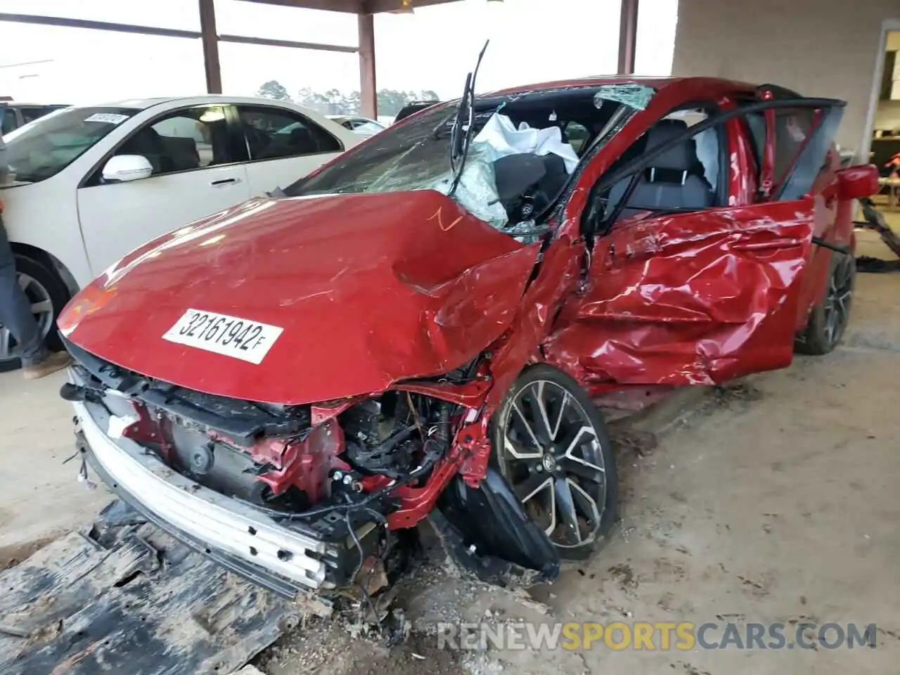 2 Photograph of a damaged car JTDS4MCE2MJ069607 TOYOTA COROLLA 2021