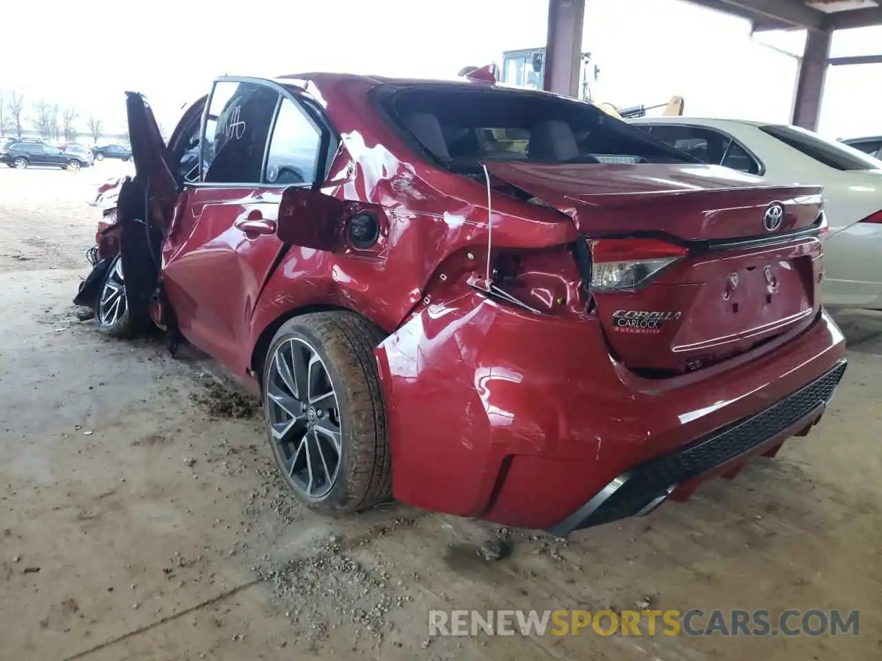 3 Photograph of a damaged car JTDS4MCE2MJ069607 TOYOTA COROLLA 2021