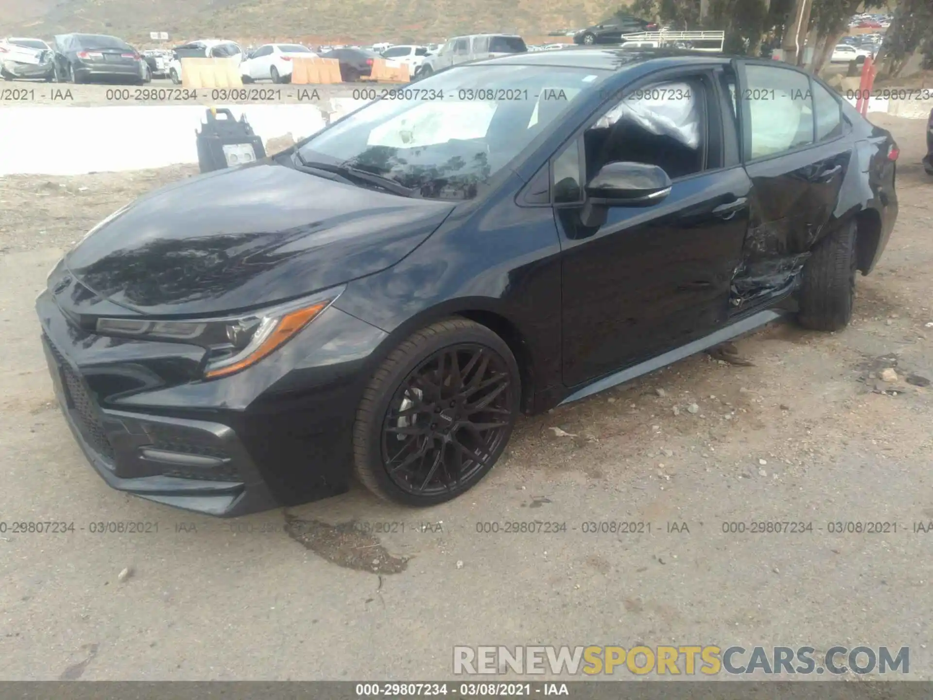 2 Photograph of a damaged car JTDS4MCE2MJ072068 TOYOTA COROLLA 2021