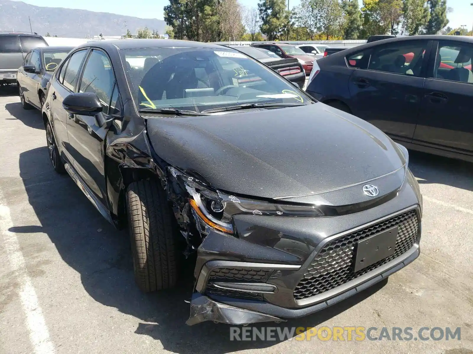 1 Photograph of a damaged car JTDS4MCE2MJ072264 TOYOTA COROLLA 2021