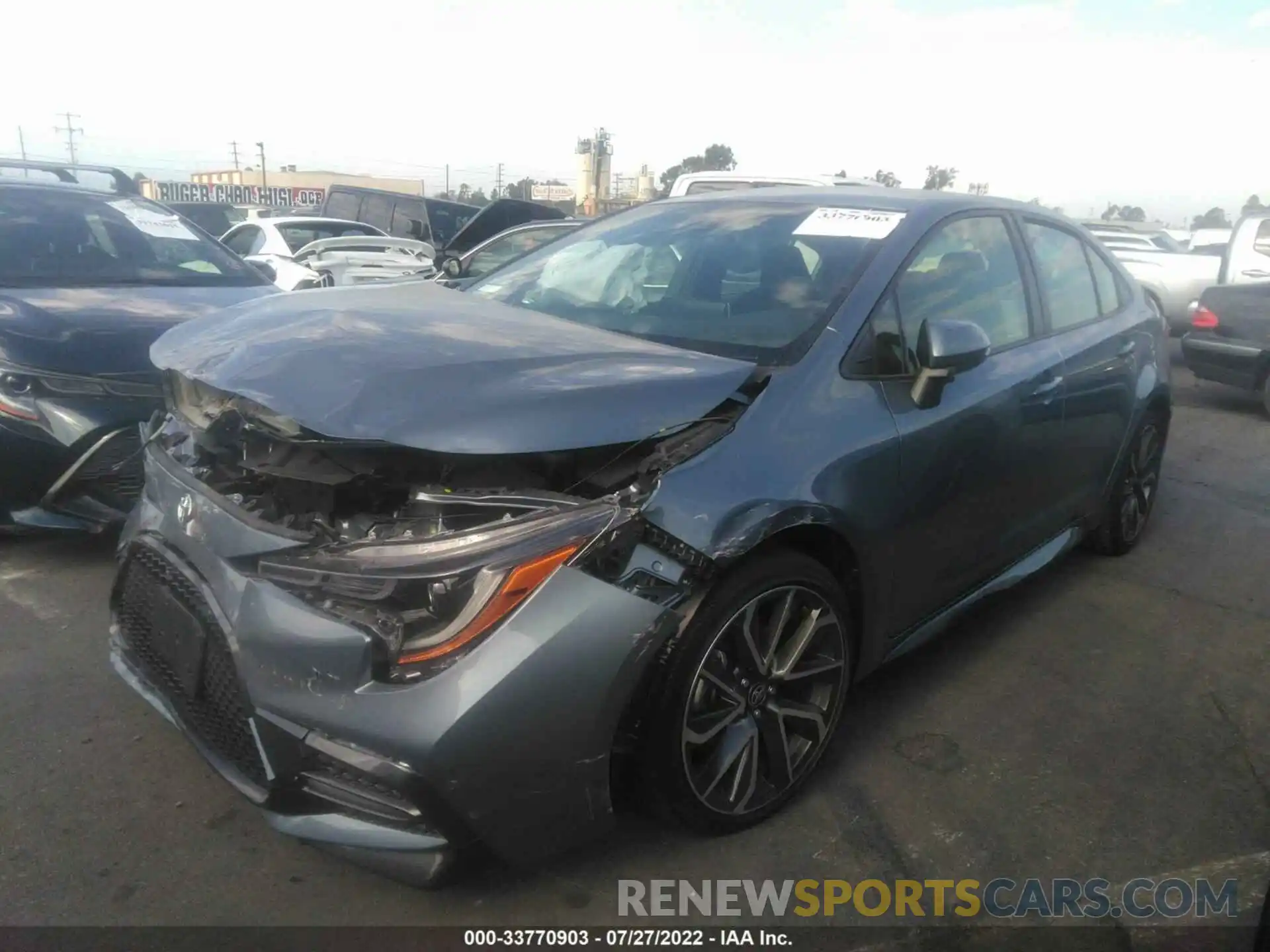 2 Photograph of a damaged car JTDS4MCE2MJ073088 TOYOTA COROLLA 2021