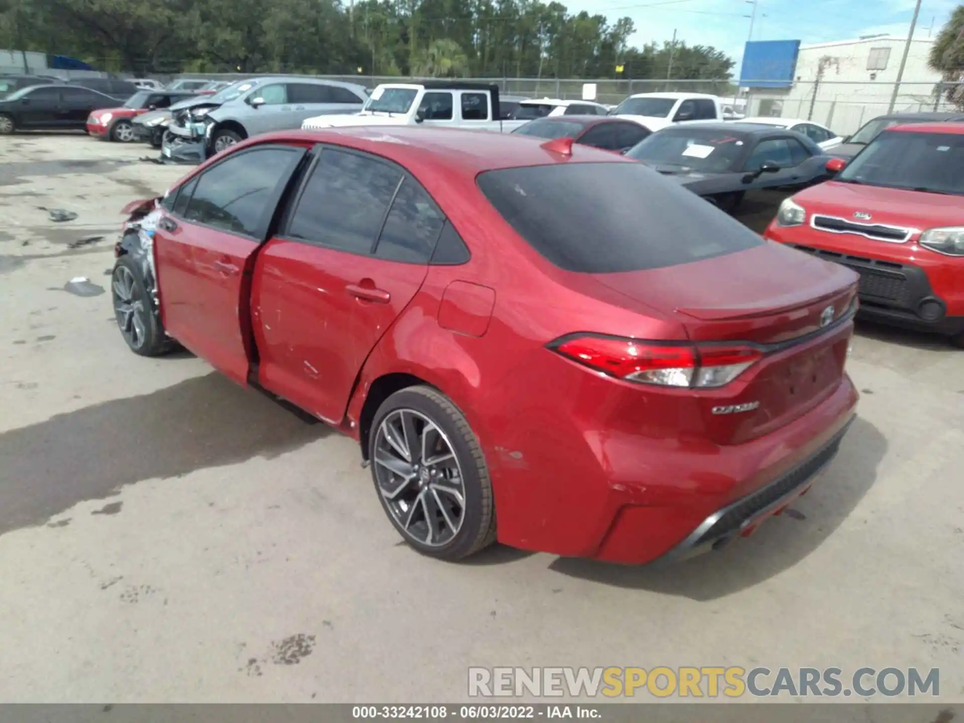 3 Photograph of a damaged car JTDS4MCE2MJ073687 TOYOTA COROLLA 2021