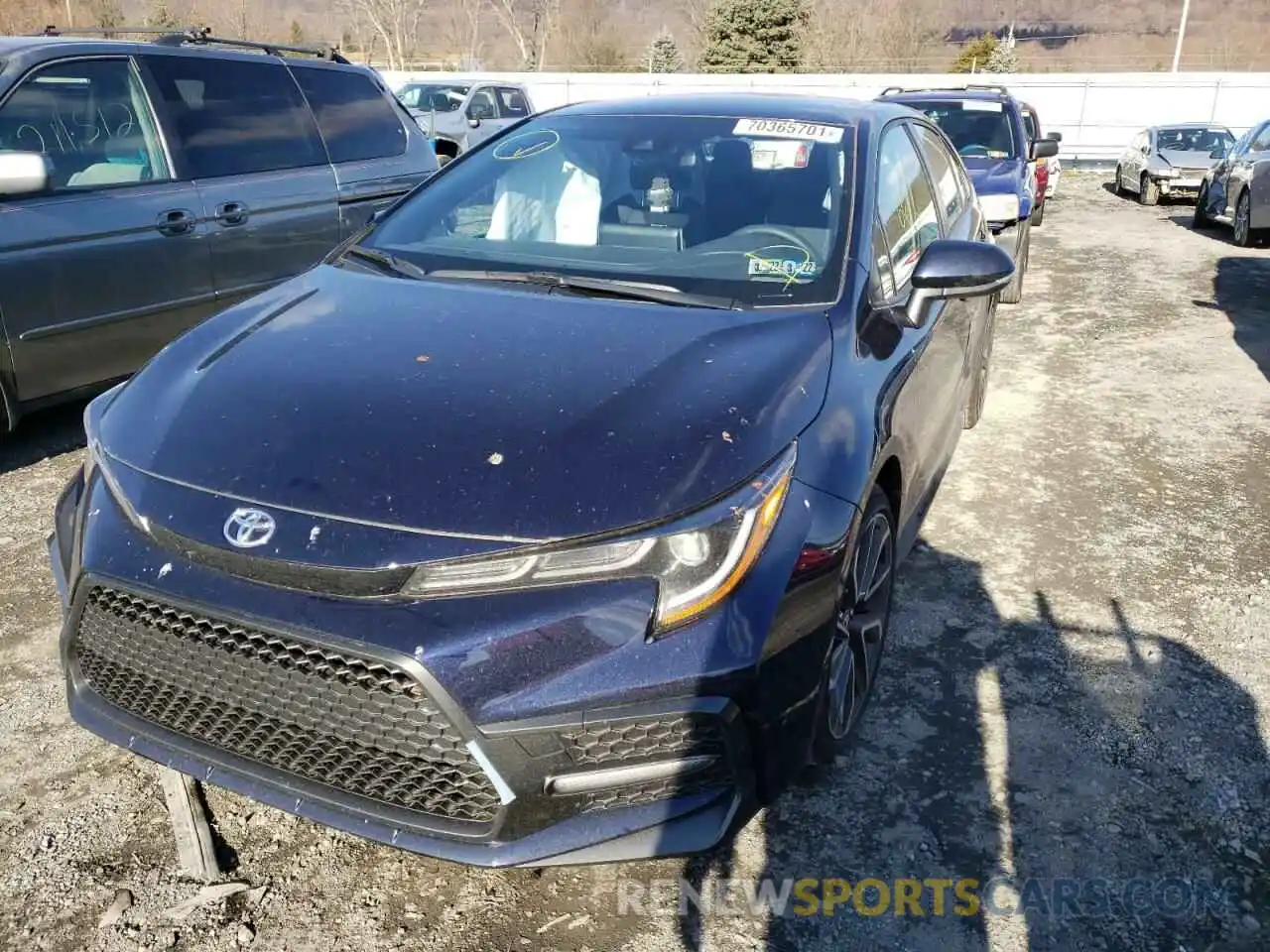 2 Photograph of a damaged car JTDS4MCE2MJ073835 TOYOTA COROLLA 2021