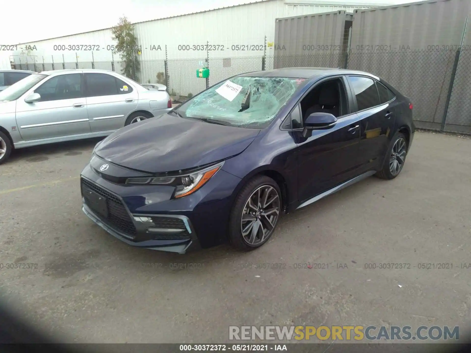 2 Photograph of a damaged car JTDS4MCE2MJ074547 TOYOTA COROLLA 2021