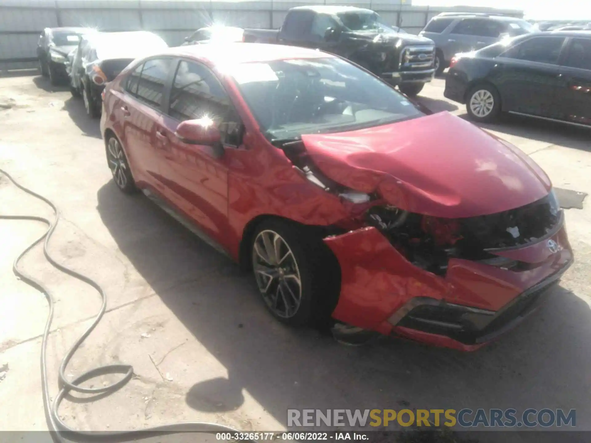 1 Photograph of a damaged car JTDS4MCE2MJ075777 TOYOTA COROLLA 2021