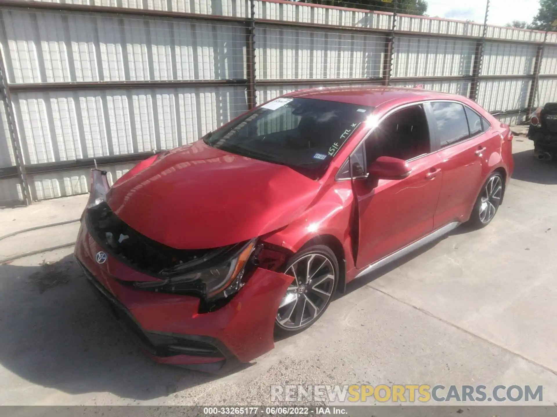 2 Photograph of a damaged car JTDS4MCE2MJ075777 TOYOTA COROLLA 2021