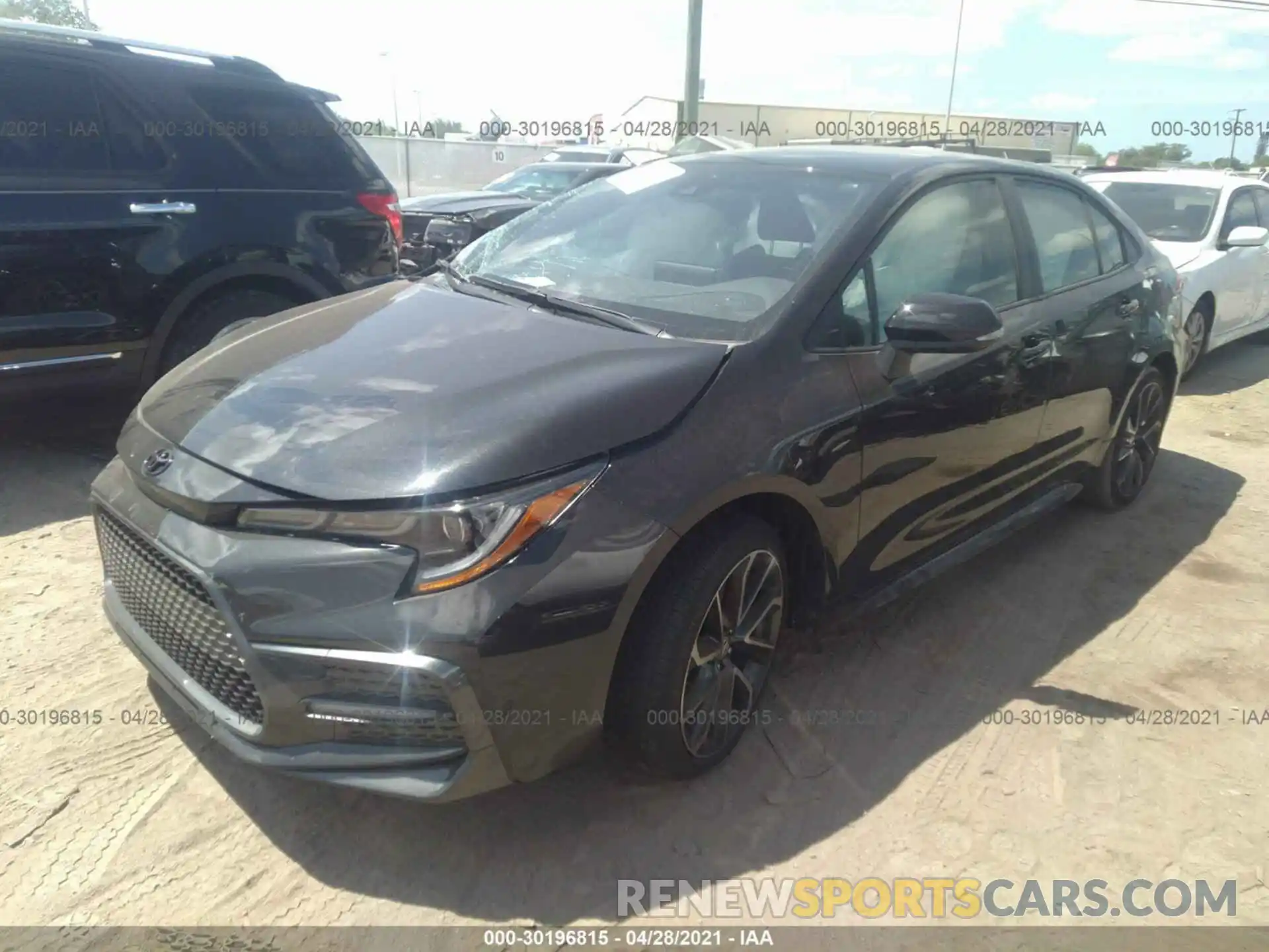 2 Photograph of a damaged car JTDS4MCE2MJ075990 TOYOTA COROLLA 2021