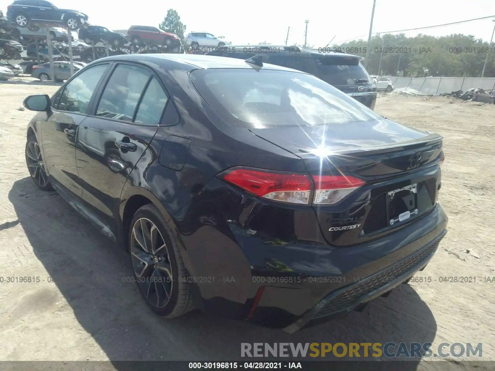 3 Photograph of a damaged car JTDS4MCE2MJ075990 TOYOTA COROLLA 2021