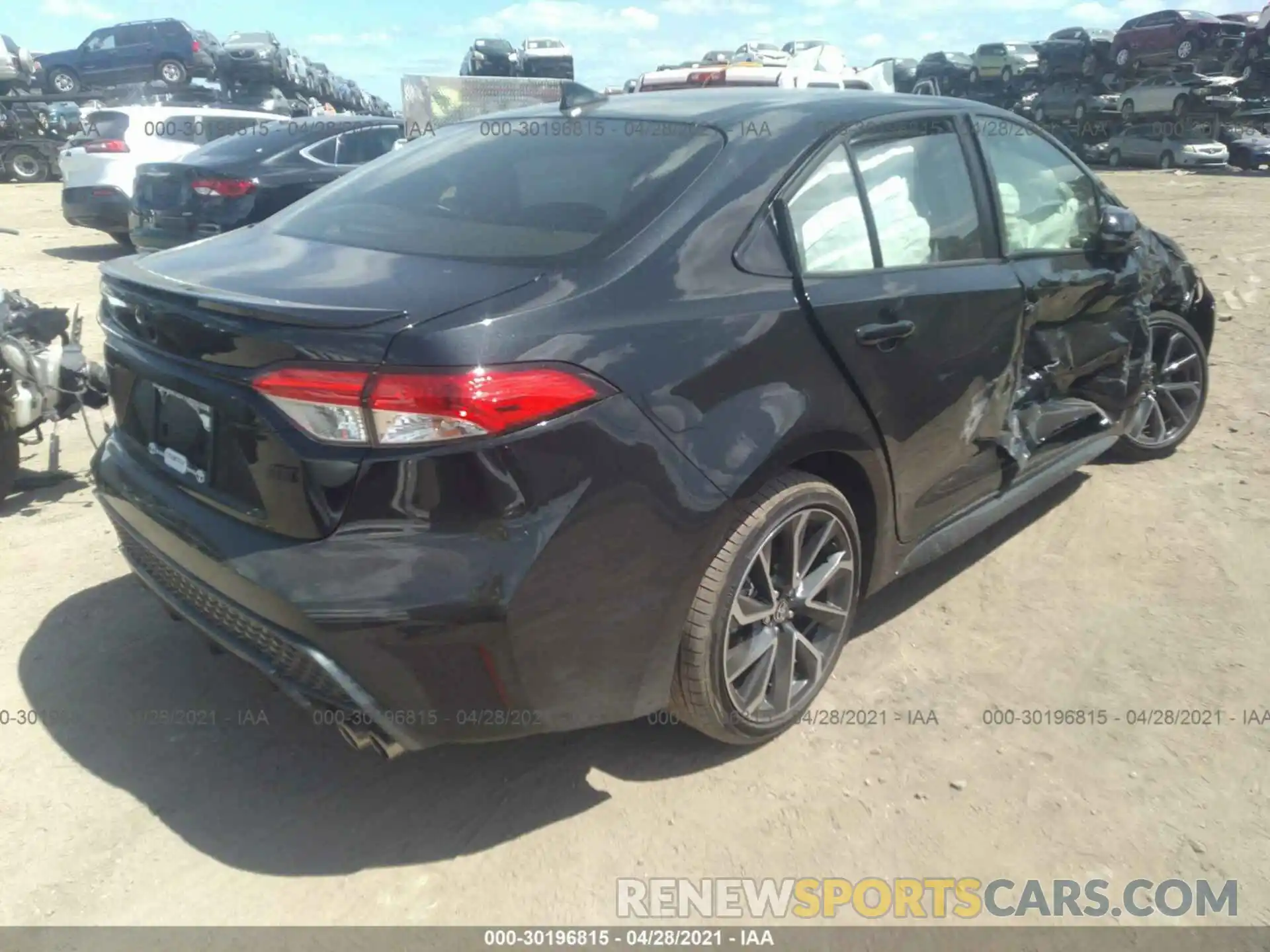 4 Photograph of a damaged car JTDS4MCE2MJ075990 TOYOTA COROLLA 2021