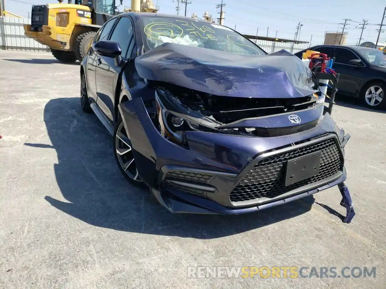 1 Photograph of a damaged car JTDS4MCE2MJ076508 TOYOTA COROLLA 2021