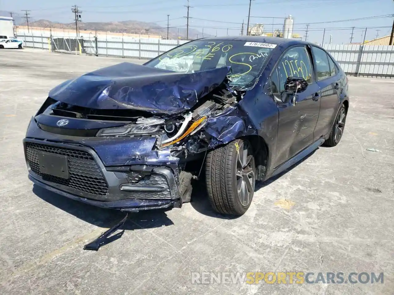 2 Photograph of a damaged car JTDS4MCE2MJ076508 TOYOTA COROLLA 2021