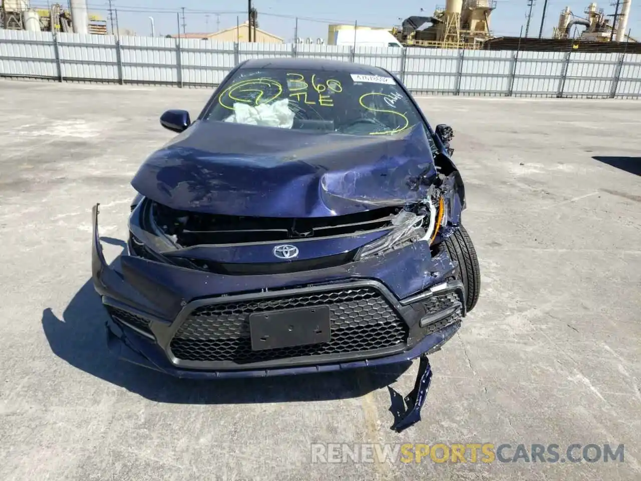 9 Photograph of a damaged car JTDS4MCE2MJ076508 TOYOTA COROLLA 2021