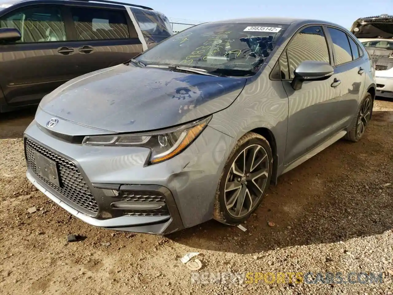 2 Photograph of a damaged car JTDS4MCE2MJ076721 TOYOTA COROLLA 2021