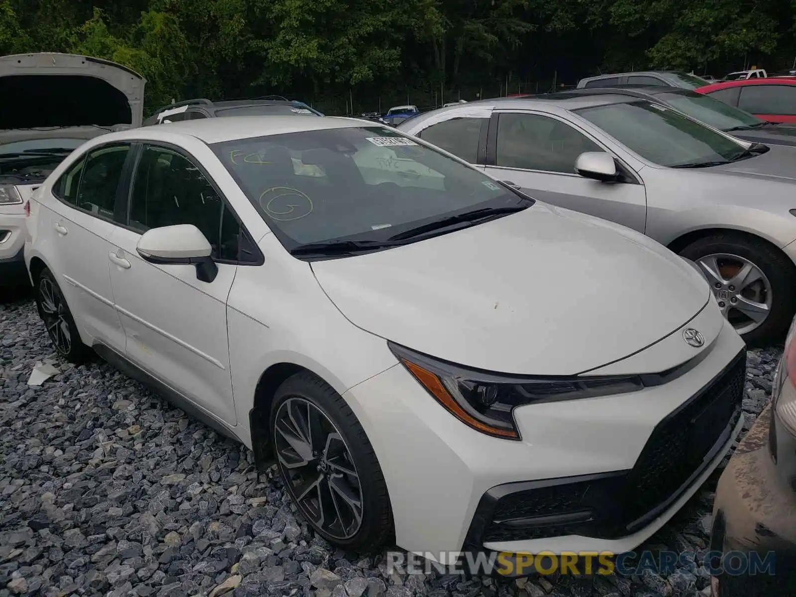 1 Photograph of a damaged car JTDS4MCE2MJ077352 TOYOTA COROLLA 2021