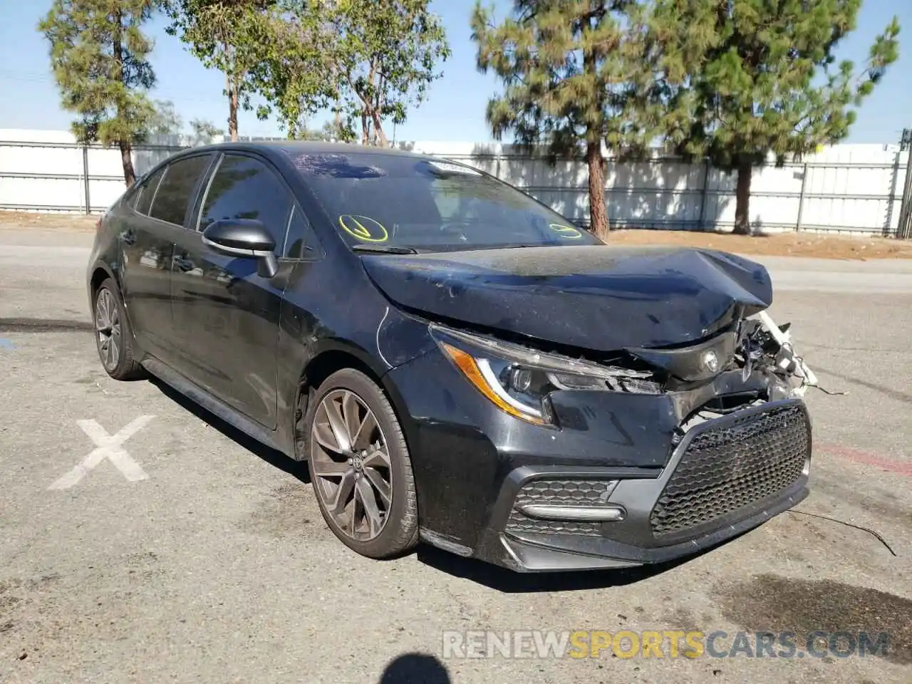 1 Photograph of a damaged car JTDS4MCE2MJ077643 TOYOTA COROLLA 2021