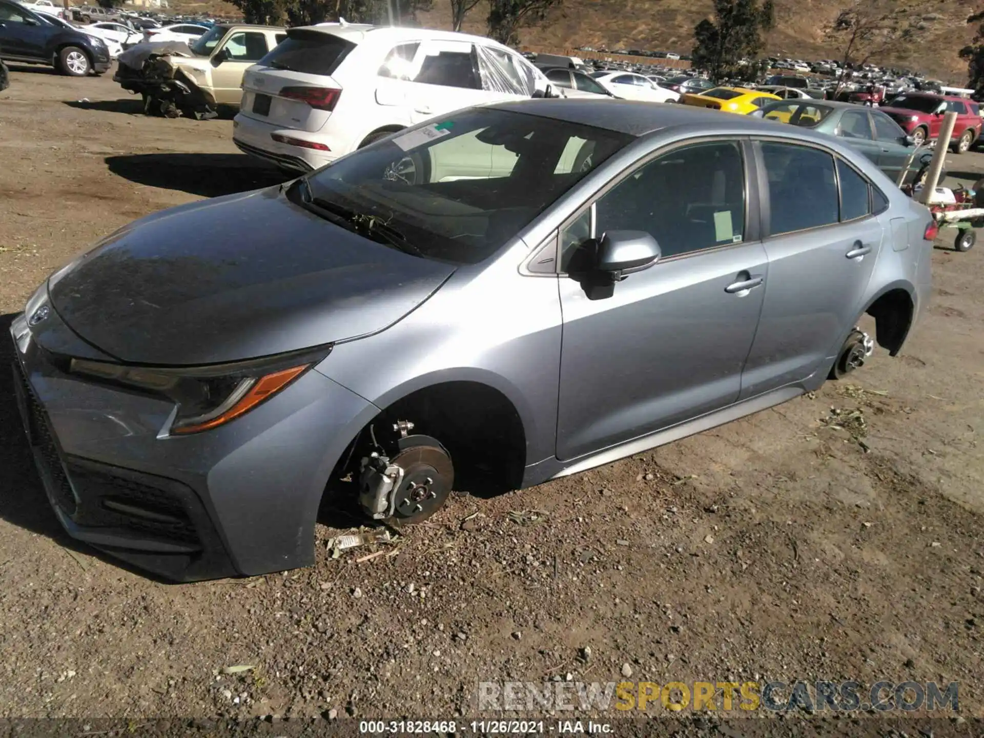 2 Photograph of a damaged car JTDS4MCE2MJ078145 TOYOTA COROLLA 2021