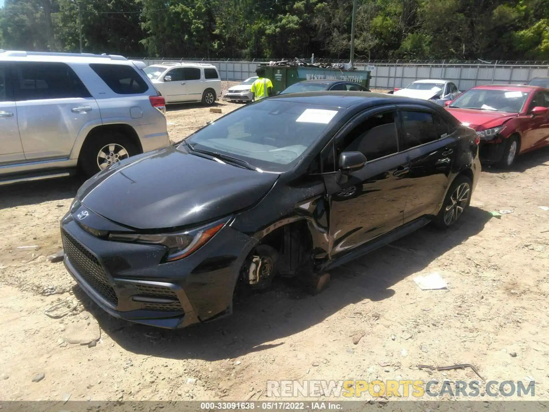 2 Photograph of a damaged car JTDS4MCE2MJ079795 TOYOTA COROLLA 2021