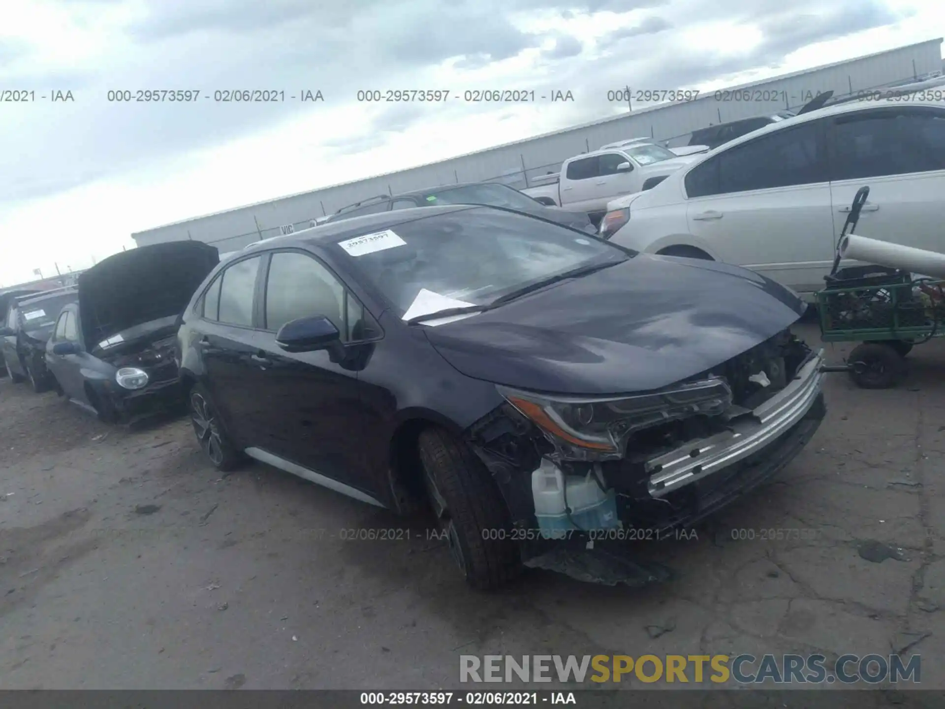 1 Photograph of a damaged car JTDS4MCE3MJ056073 TOYOTA COROLLA 2021