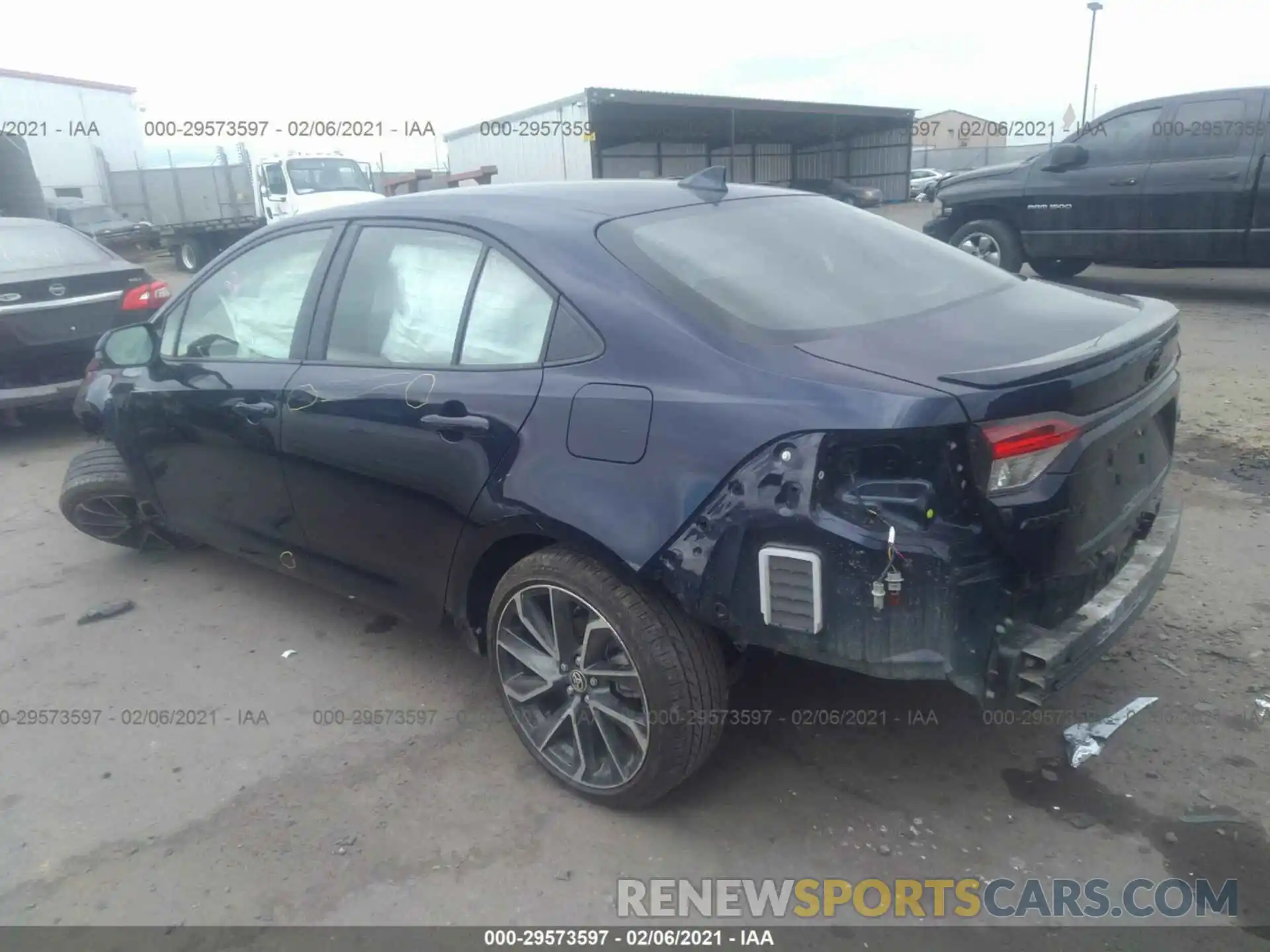 3 Photograph of a damaged car JTDS4MCE3MJ056073 TOYOTA COROLLA 2021