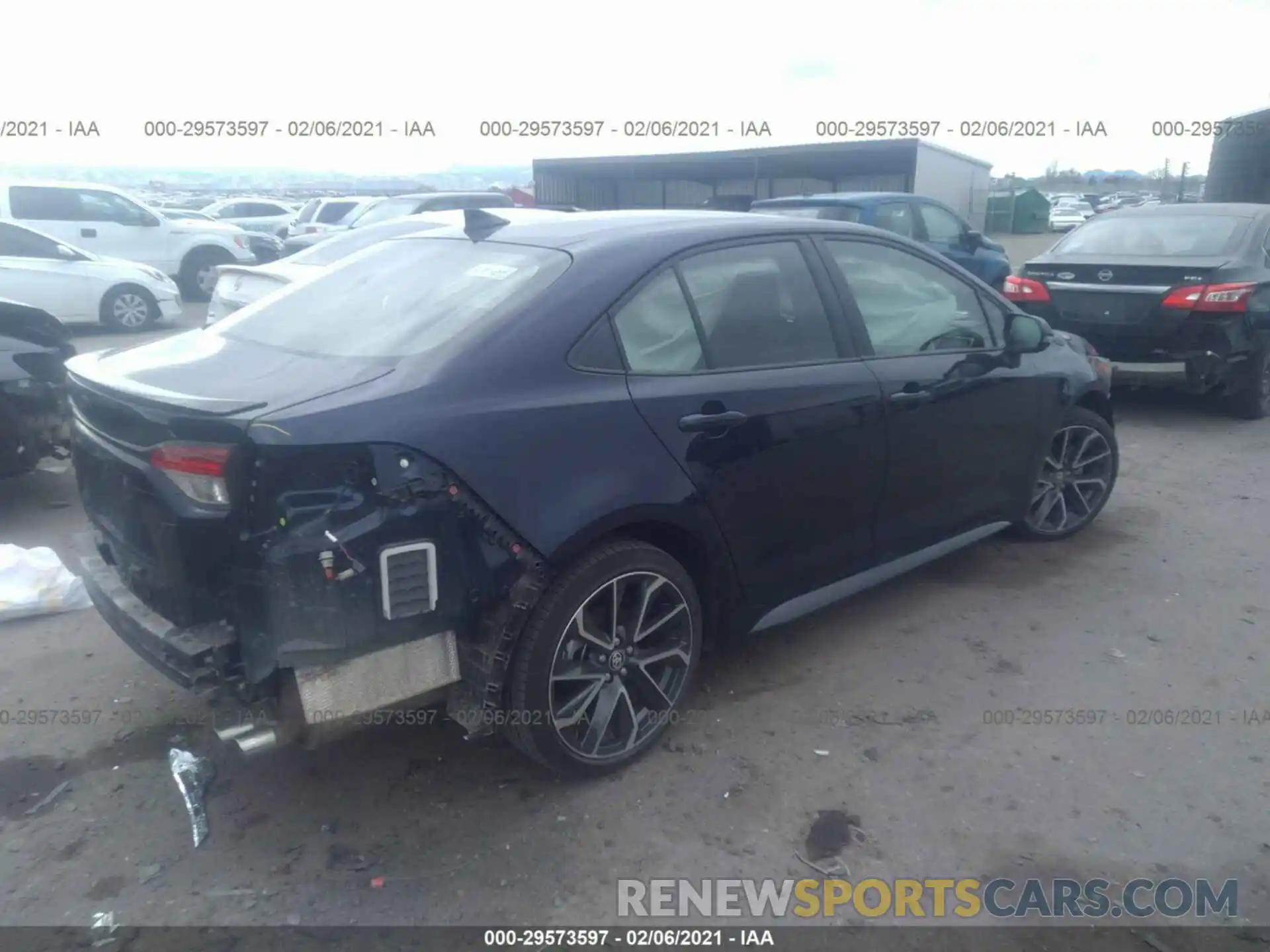 4 Photograph of a damaged car JTDS4MCE3MJ056073 TOYOTA COROLLA 2021