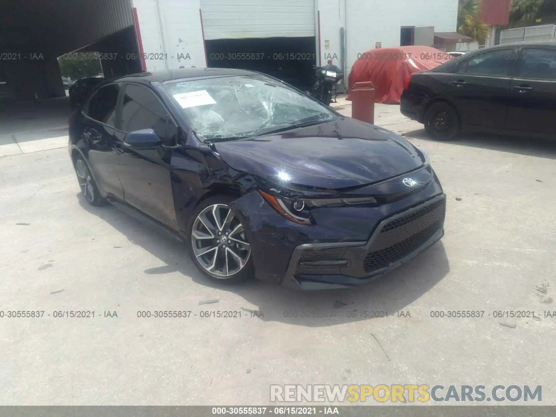 1 Photograph of a damaged car JTDS4MCE3MJ058728 TOYOTA COROLLA 2021