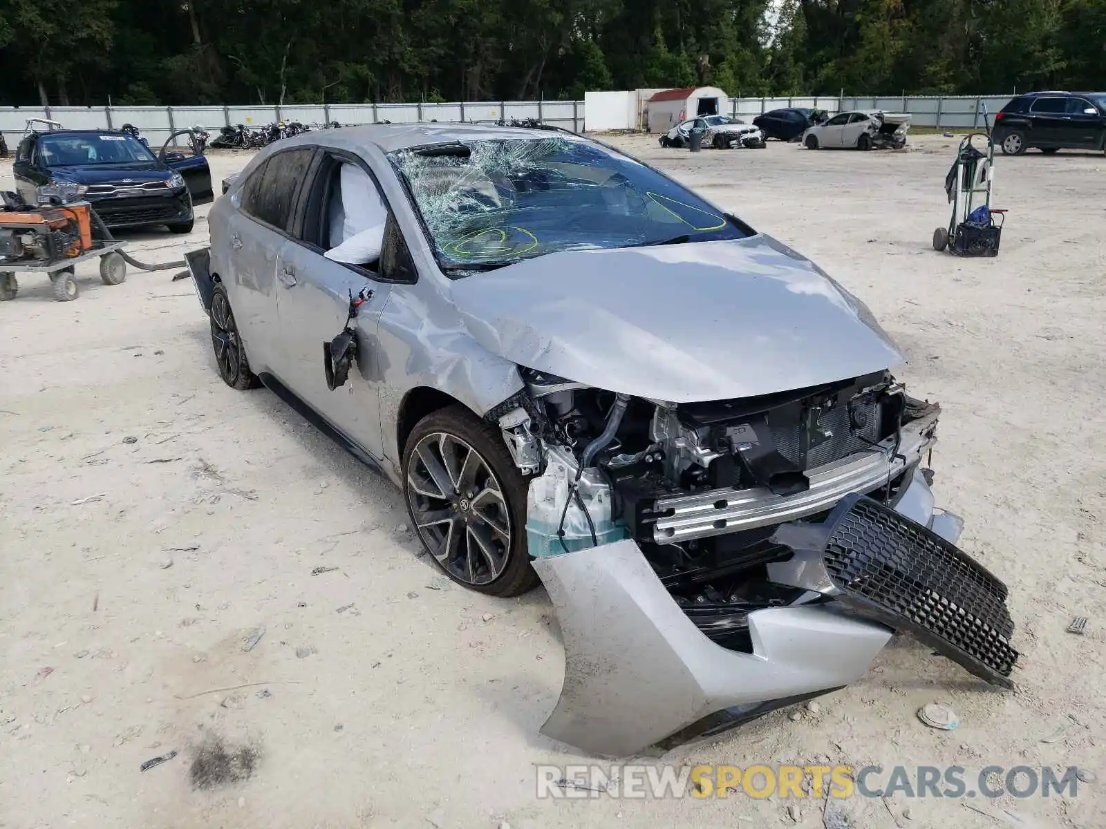 1 Photograph of a damaged car JTDS4MCE3MJ059670 TOYOTA COROLLA 2021