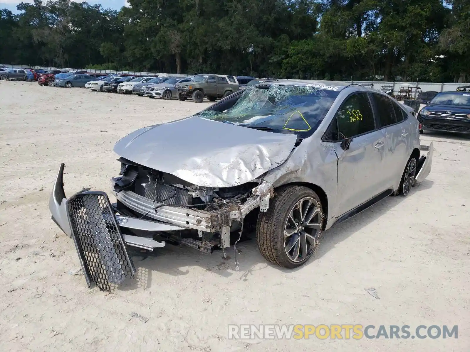 2 Photograph of a damaged car JTDS4MCE3MJ059670 TOYOTA COROLLA 2021