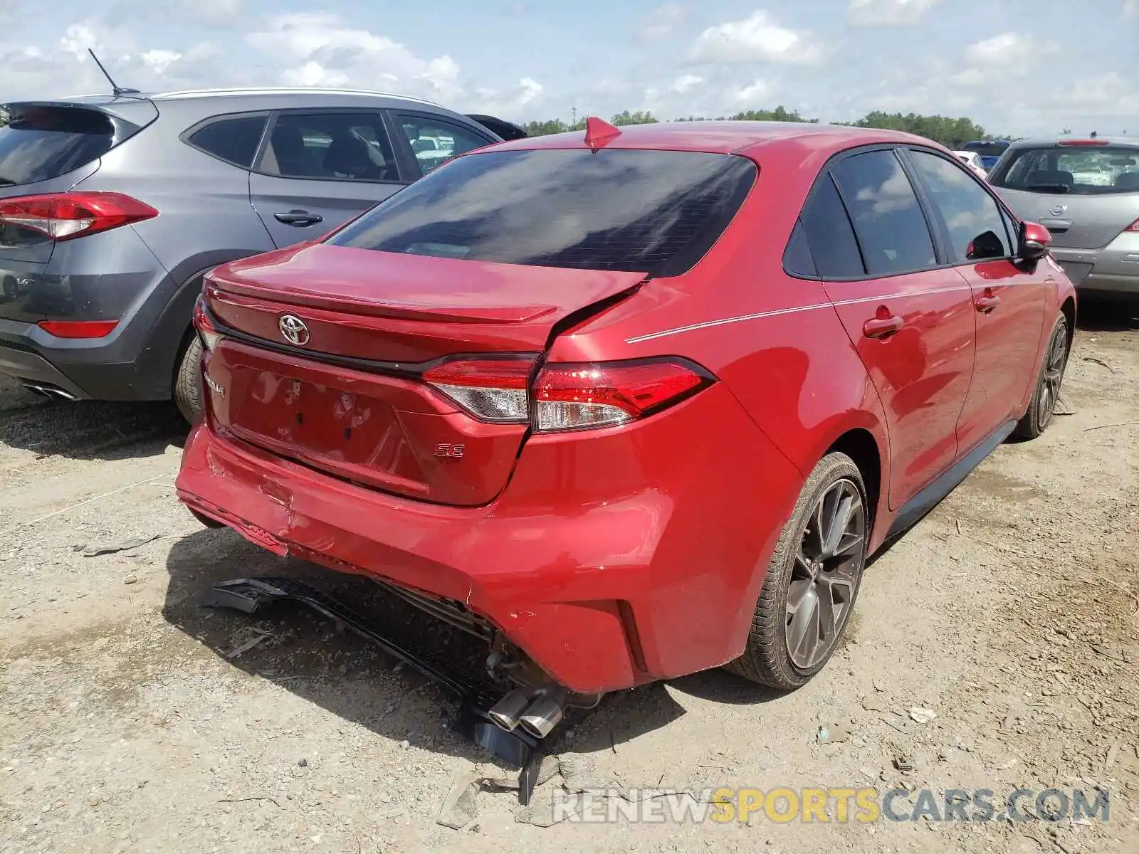 4 Photograph of a damaged car JTDS4MCE3MJ059880 TOYOTA COROLLA 2021