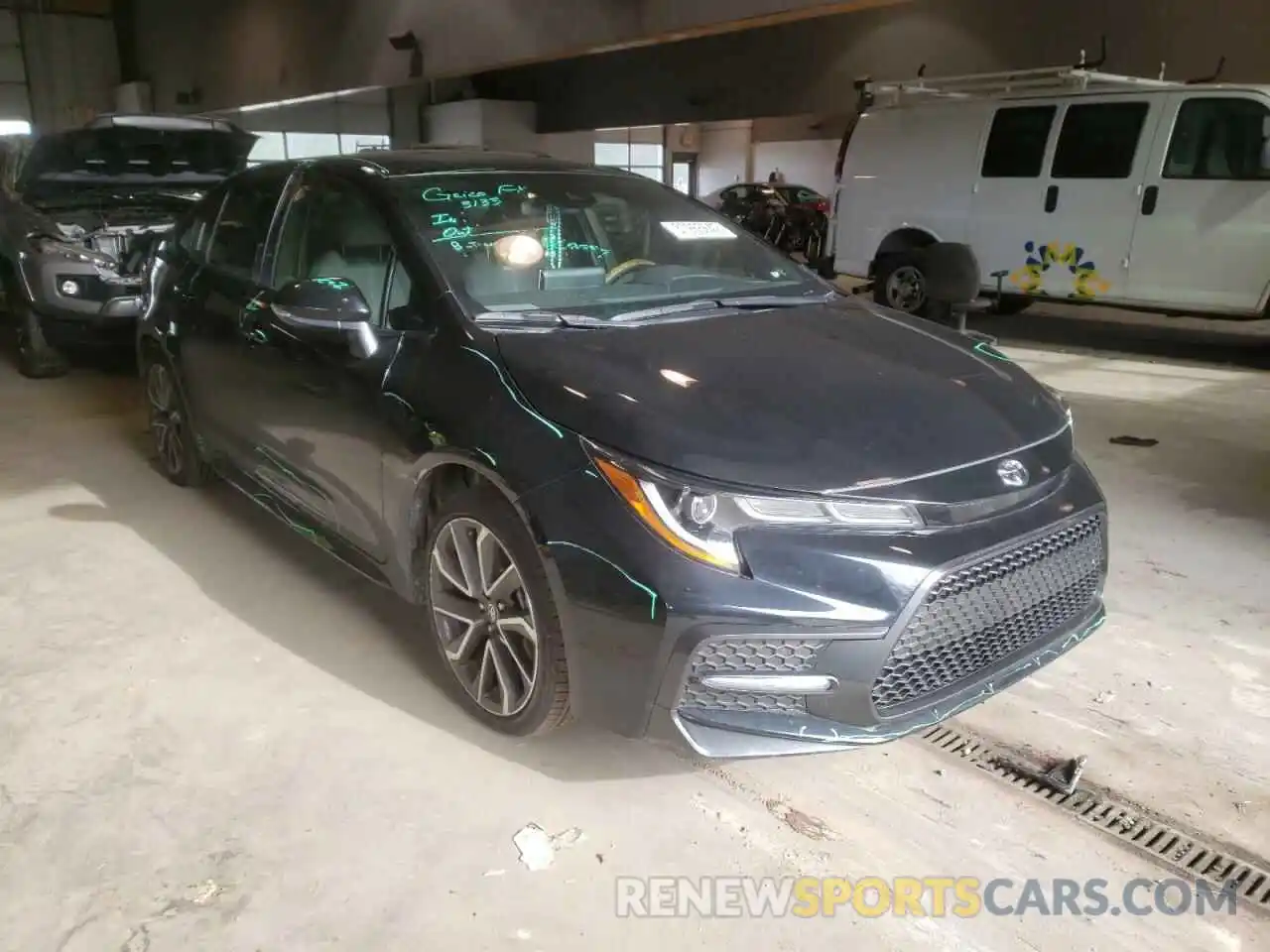 1 Photograph of a damaged car JTDS4MCE3MJ061354 TOYOTA COROLLA 2021