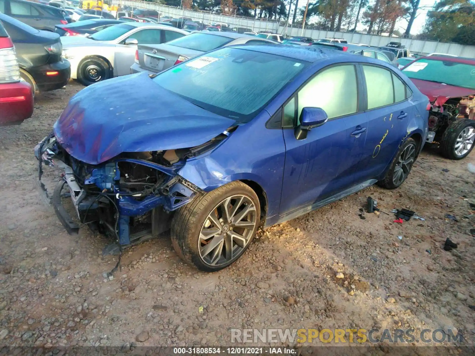 2 Photograph of a damaged car JTDS4MCE3MJ063475 TOYOTA COROLLA 2021