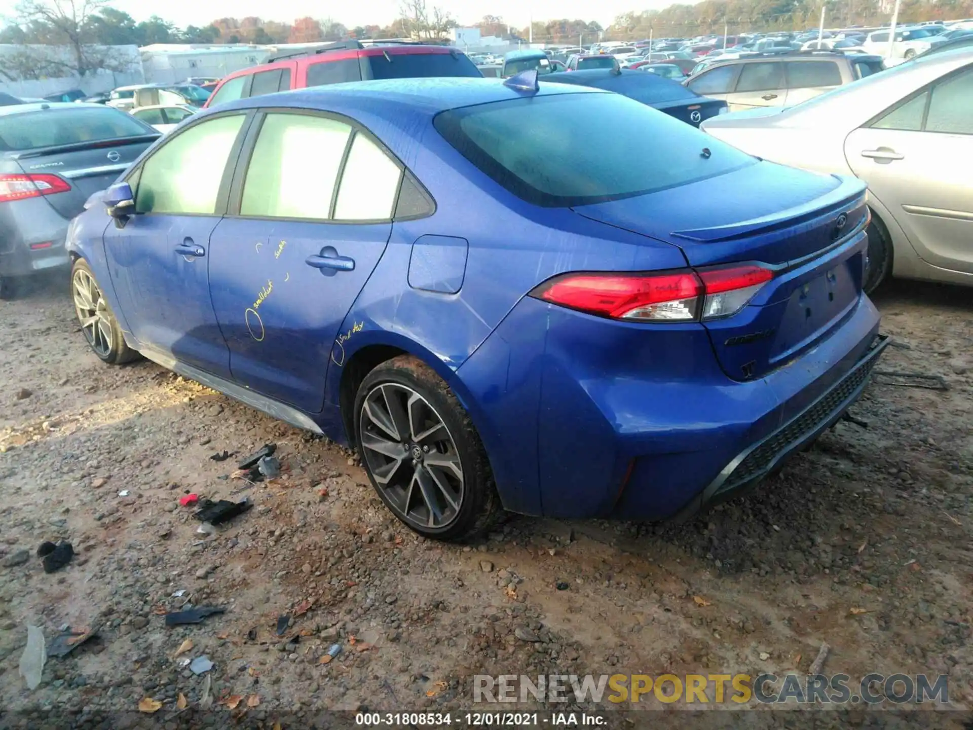 3 Photograph of a damaged car JTDS4MCE3MJ063475 TOYOTA COROLLA 2021