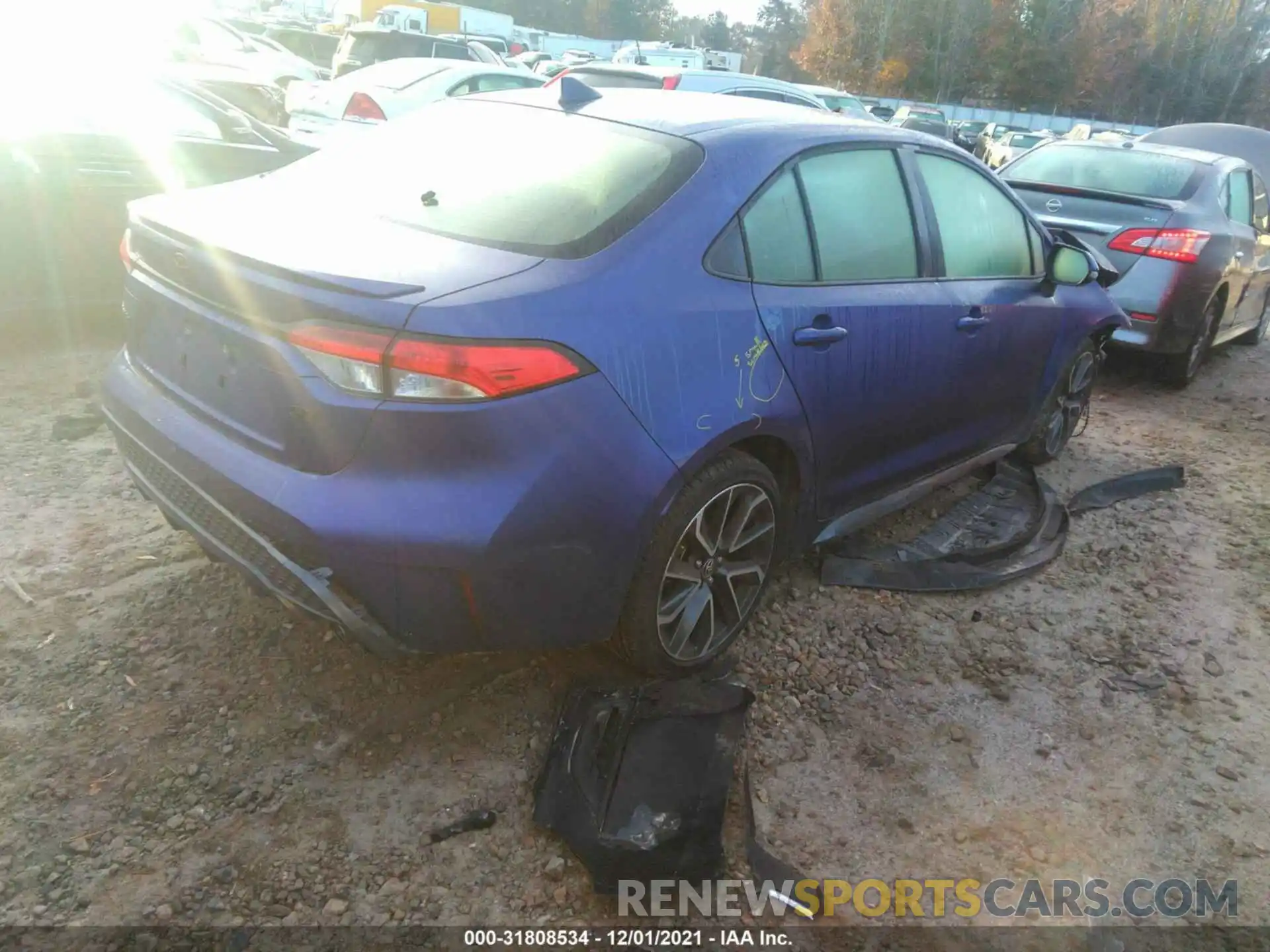 4 Photograph of a damaged car JTDS4MCE3MJ063475 TOYOTA COROLLA 2021