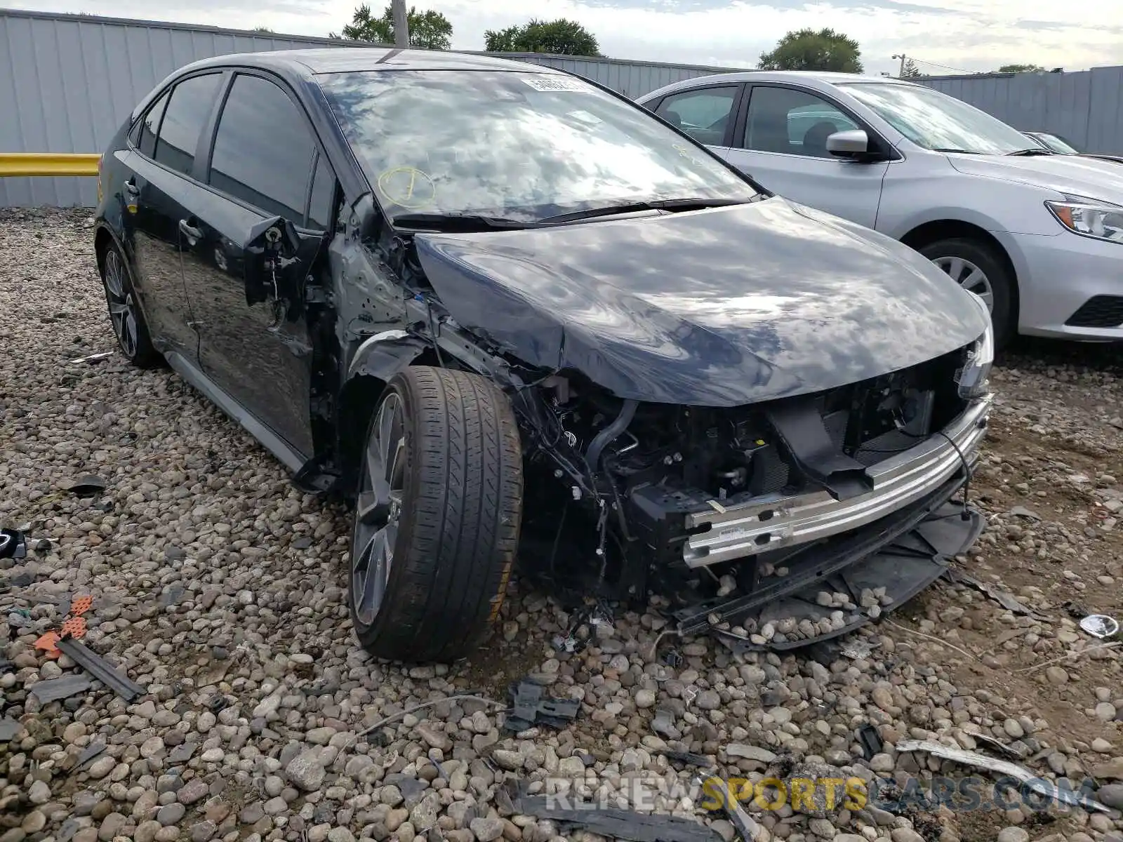 1 Photograph of a damaged car JTDS4MCE3MJ063640 TOYOTA COROLLA 2021