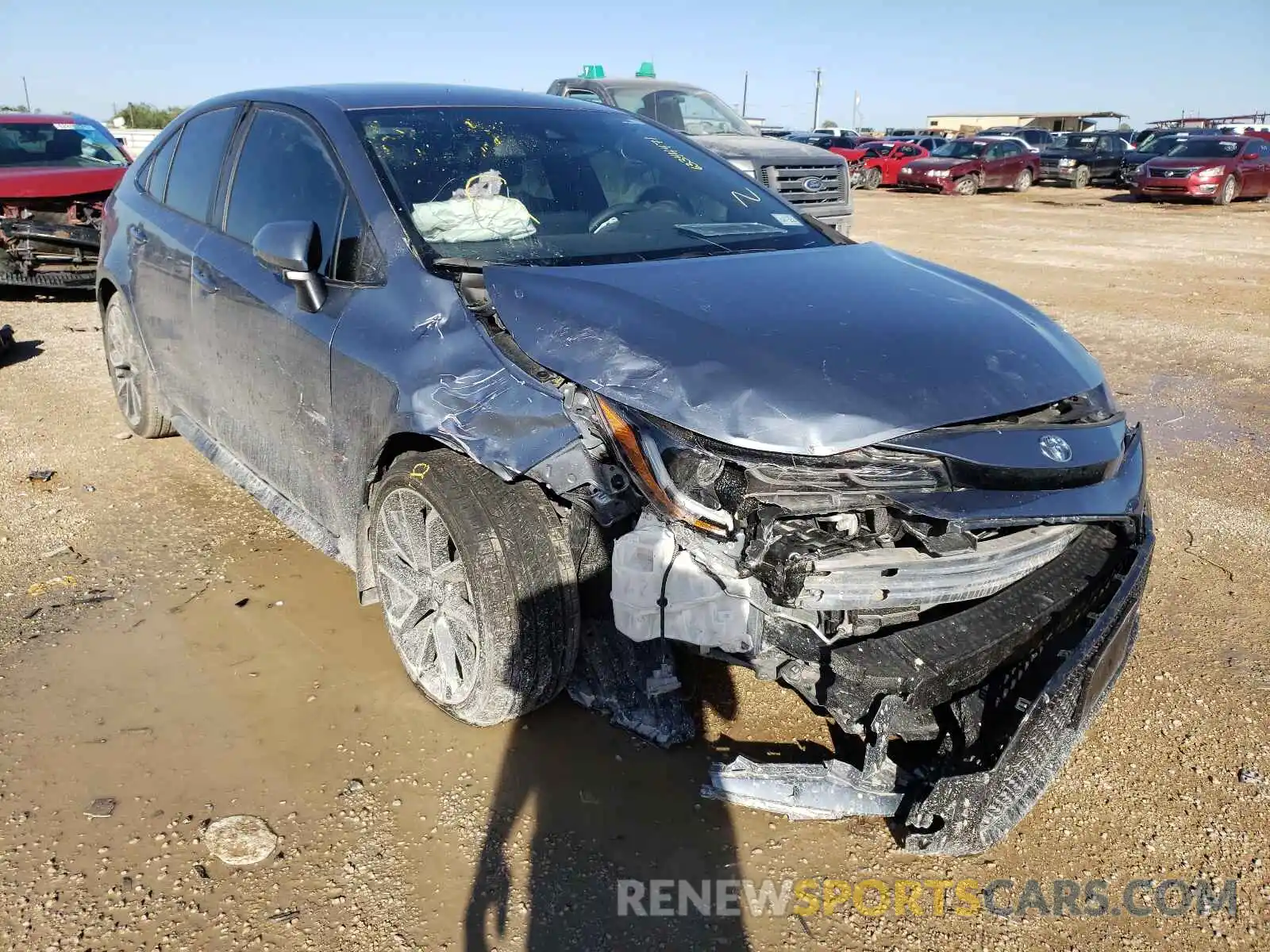 1 Photograph of a damaged car JTDS4MCE3MJ064187 TOYOTA COROLLA 2021