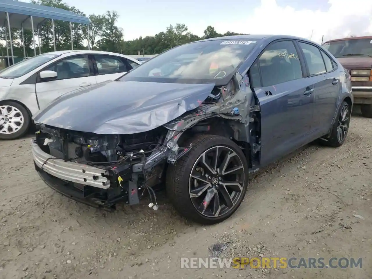 2 Photograph of a damaged car JTDS4MCE3MJ064254 TOYOTA COROLLA 2021