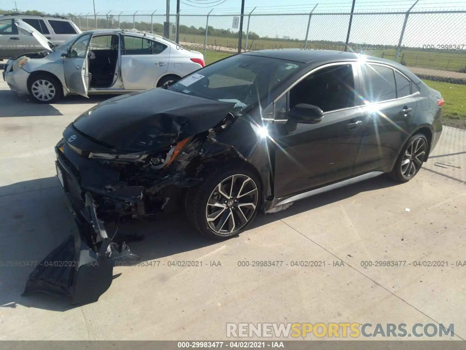 2 Photograph of a damaged car JTDS4MCE3MJ064903 TOYOTA COROLLA 2021