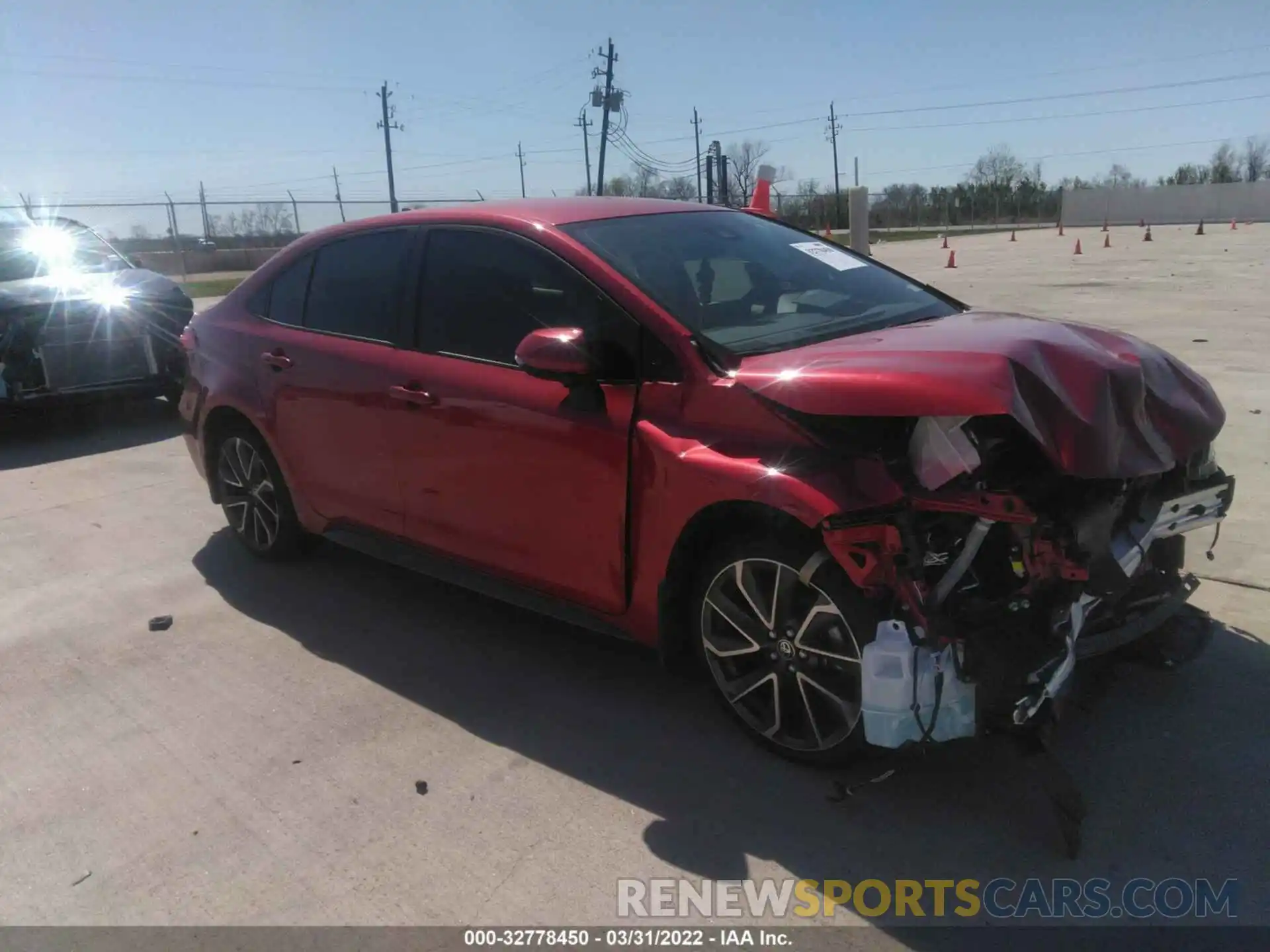 1 Photograph of a damaged car JTDS4MCE3MJ065551 TOYOTA COROLLA 2021