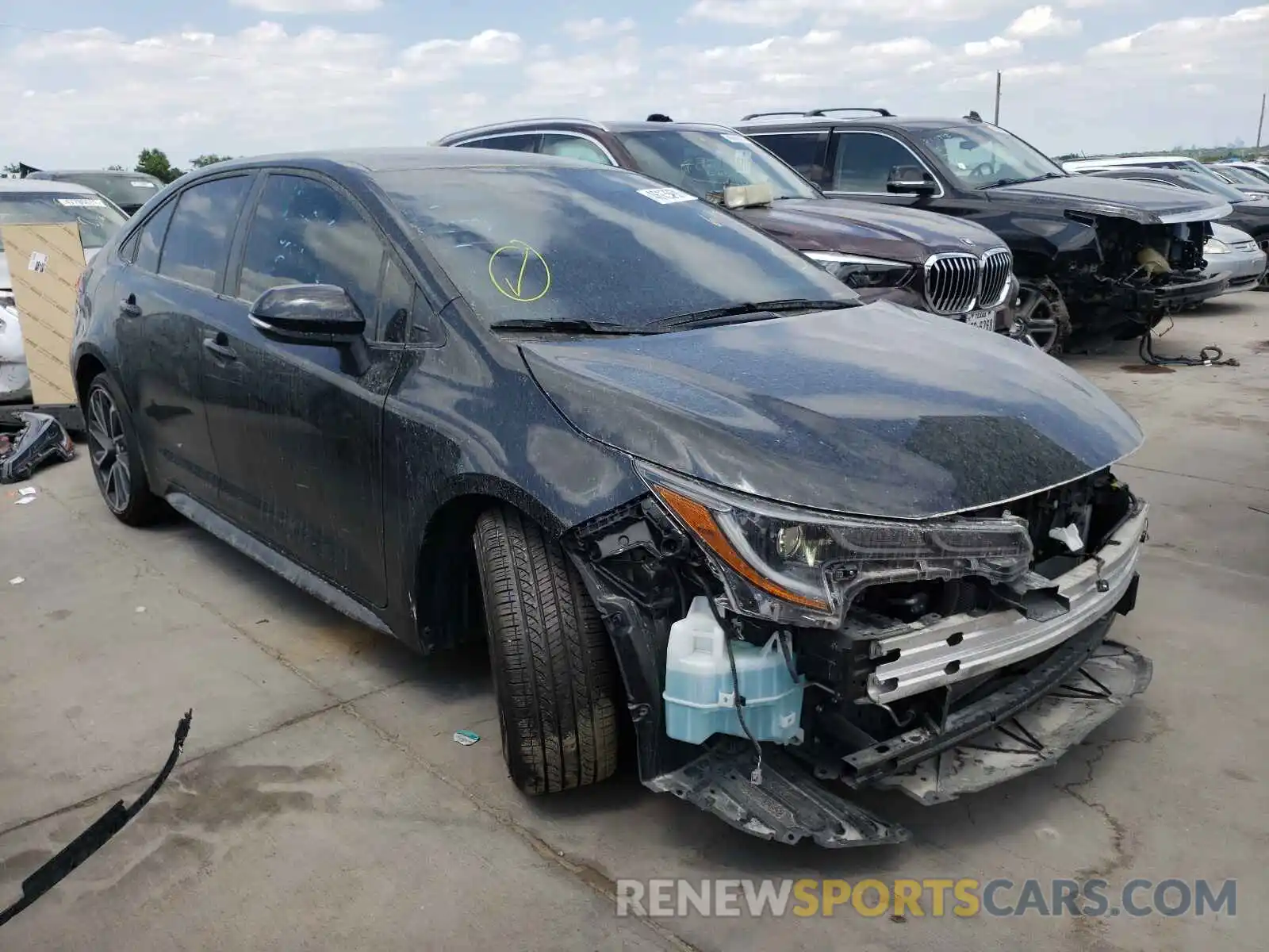 1 Photograph of a damaged car JTDS4MCE3MJ068398 TOYOTA COROLLA 2021