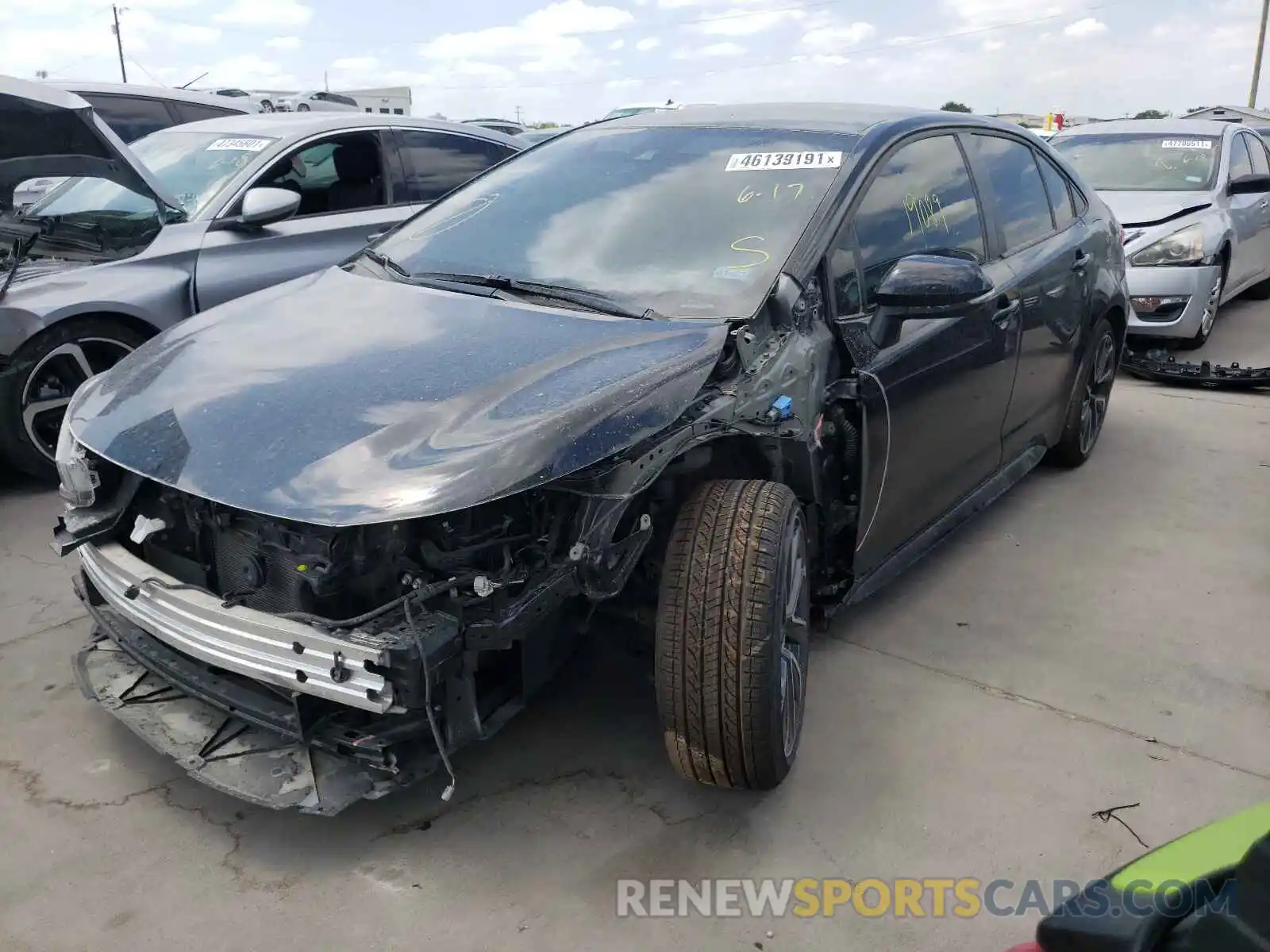 2 Photograph of a damaged car JTDS4MCE3MJ068398 TOYOTA COROLLA 2021