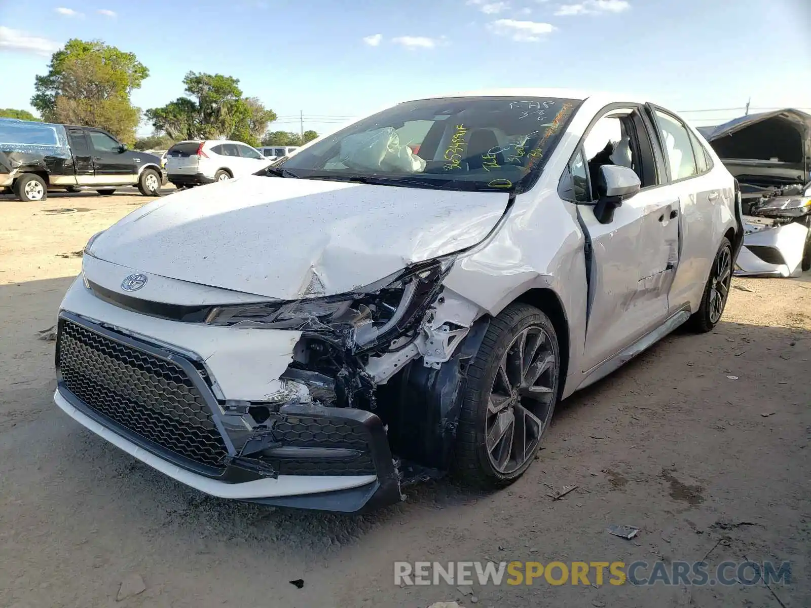 2 Photograph of a damaged car JTDS4MCE3MJ070491 TOYOTA COROLLA 2021