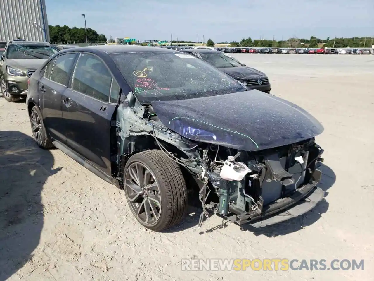 1 Photograph of a damaged car JTDS4MCE3MJ071821 TOYOTA COROLLA 2021