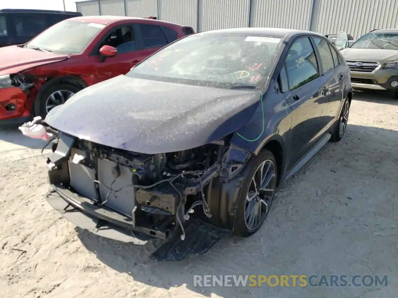 2 Photograph of a damaged car JTDS4MCE3MJ071821 TOYOTA COROLLA 2021